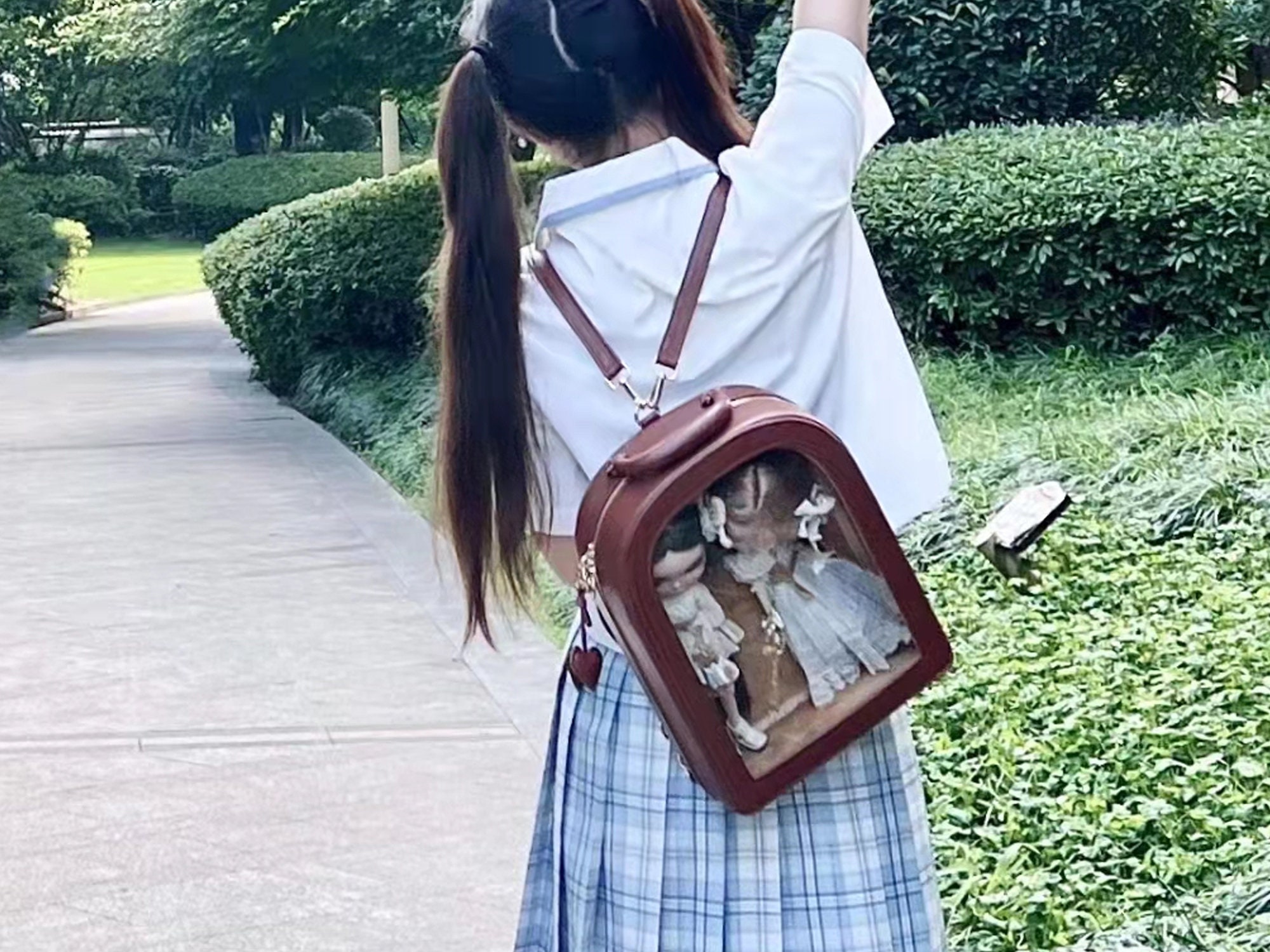 Blythe top leather backpack