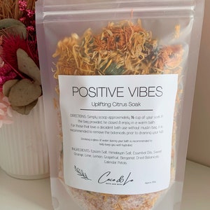 Natural Bath Soaks PositiveVibes-Citrus