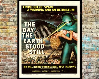 Retro Gort Wind Up Tin Robot Toy The Day The Earth Stood Still Iconic Classic Science Fiction Movie Character With Original Box Packaging