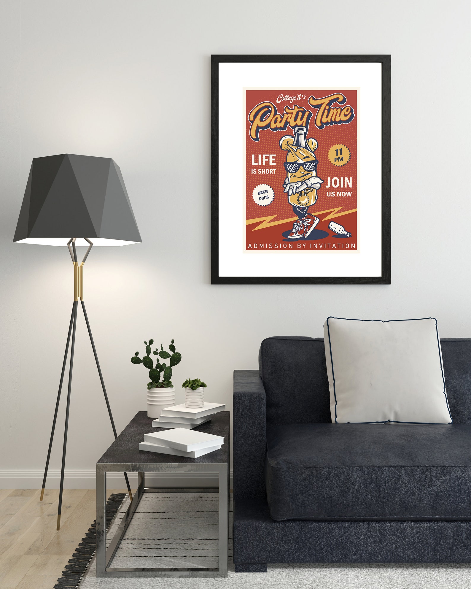 Retro Bar Art Poster Prints Beer Party Posters Vintage Style Etsy