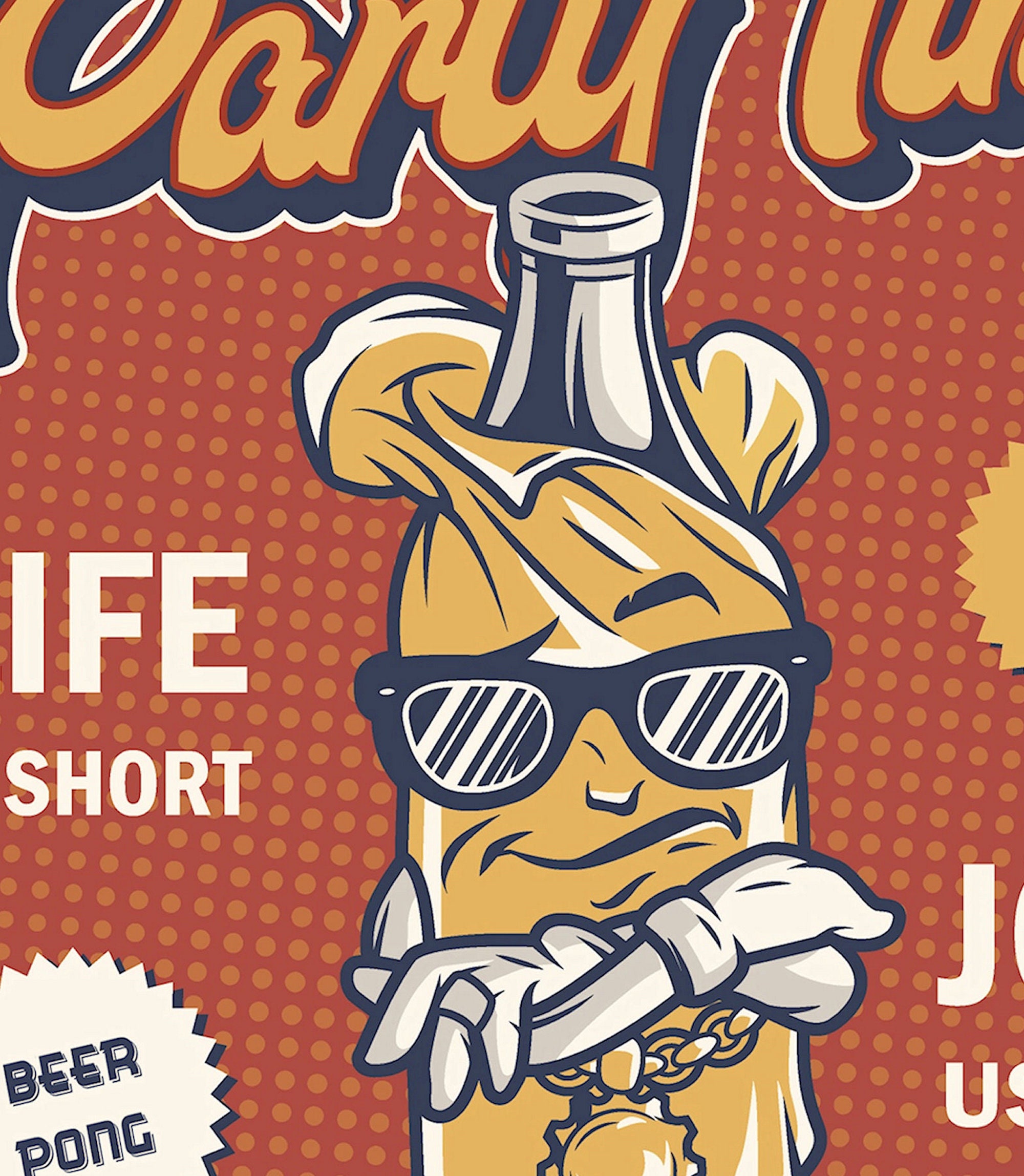 Retro Bar Party Poster Print Vintage Style Poster Games Room Etsy