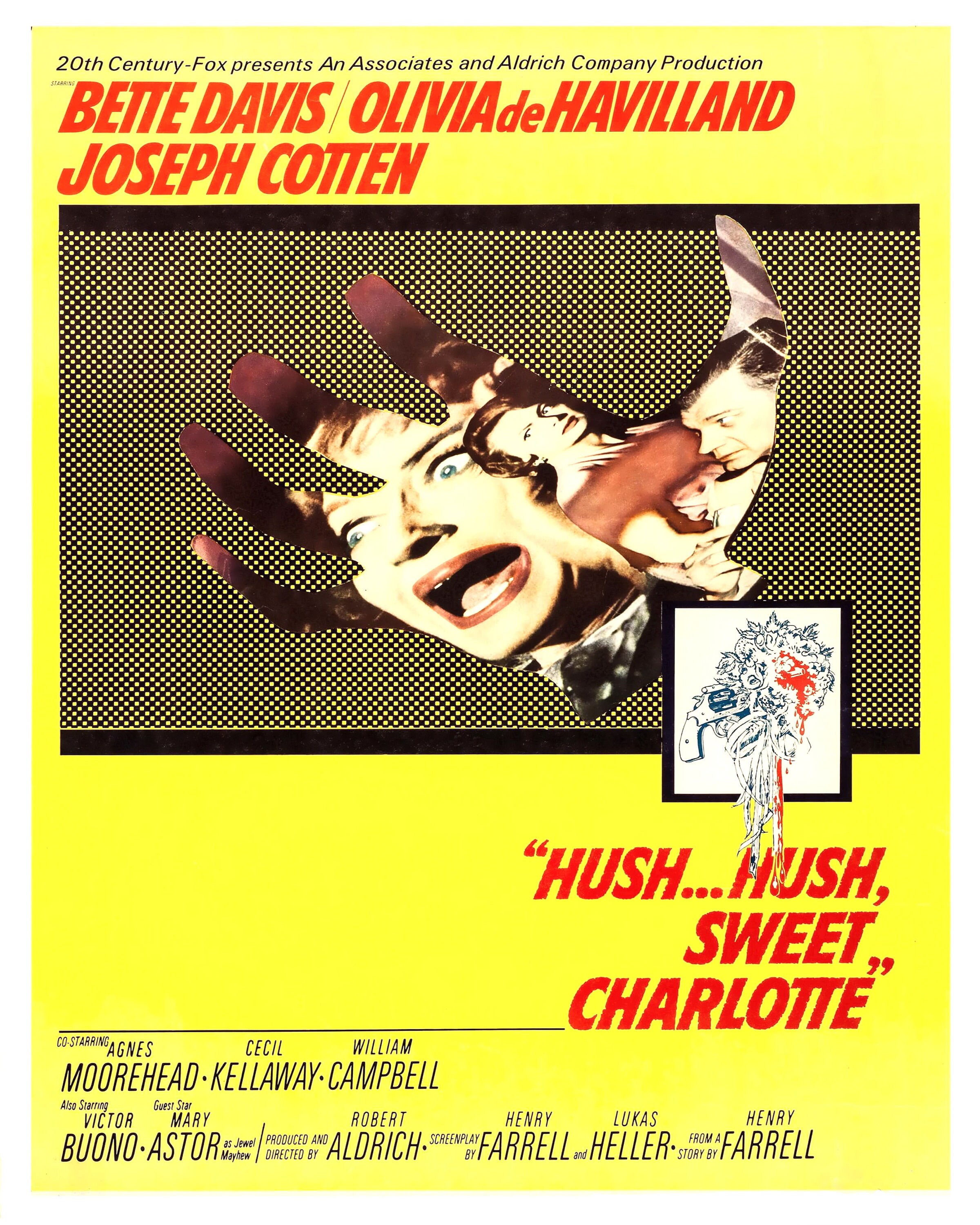 Hush Hush Sweet Charlotte Film Poster Bette Davis Olivia Etsy