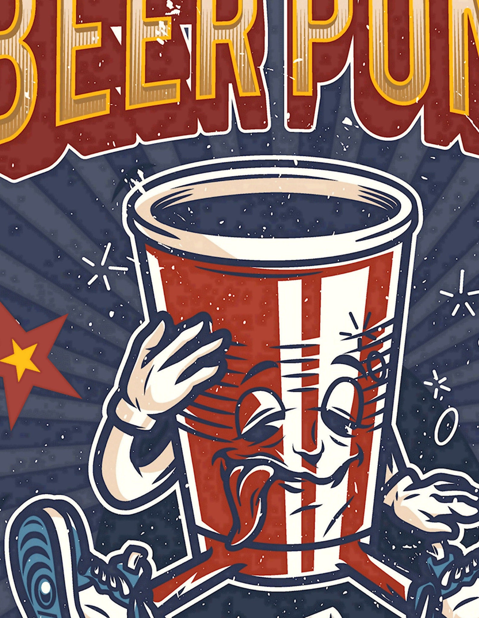 Retro Bar Art Poster Prints Beer Party Posters Vintage Style Etsy