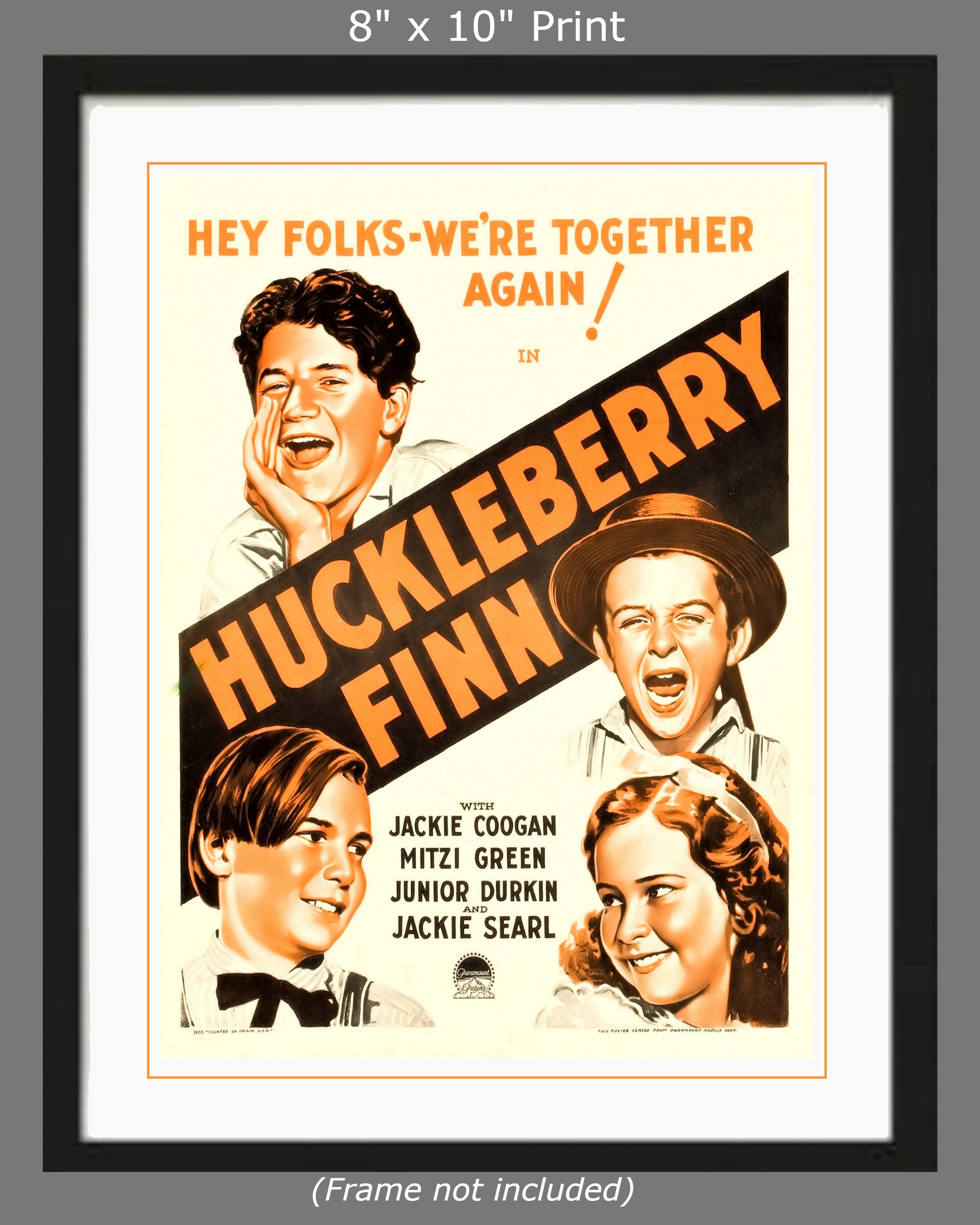 Huckleberry Finn 1931 Old Movie Poster Print Instant Download | Etsy