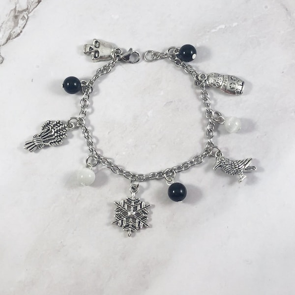 Morana Charm Bracelet, Marzanna, Marena, Slavic Goddess