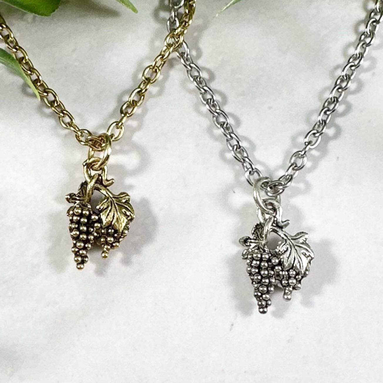 Grape Cluster Gold Charm