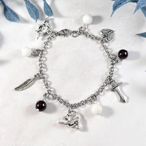 Freyja Charm Bracelet, Freya, Norse Goddess, Norse Mythology Jewelry, Norse Pagan, Viking