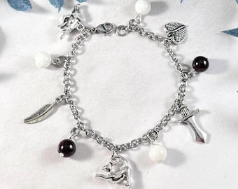 Freyja Charm Bracelet: Norse Mythology Jewelry, Freya, Norse Goddess