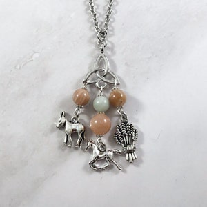 Epona Necklace, Celtic Goddess of Horses, Celtic Mythology