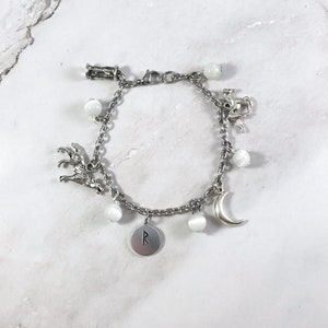 Mani Charm Bracelet, Máni, Norse God, Moon, Norse Mythology, Heathenry, Pagan