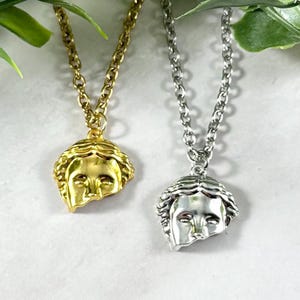 Aphrodite Necklace - Silver or Gold Tone, Greek Goddess Jewelry, Greek Mythology