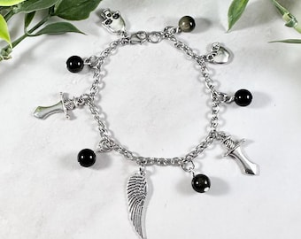 Eris Charm Bracelet, Greek Mythology Jewelry, Greek Goddess of Strife and Discord, Hellenic