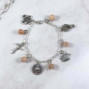 Lugh Charm Bracelet, Lug, Irish, Celtic God, Celtic Mythology, Lughnasadh