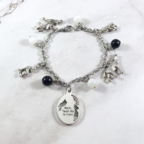 Wolf charm best sale bracelet