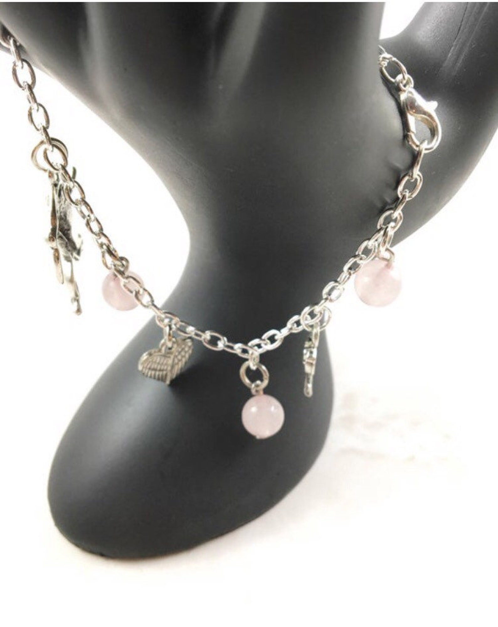 Bracelet Pierre Fine Naturelle – Saphir Rose, Péridot & Quartz Rose – Gold Filled (Création Française)