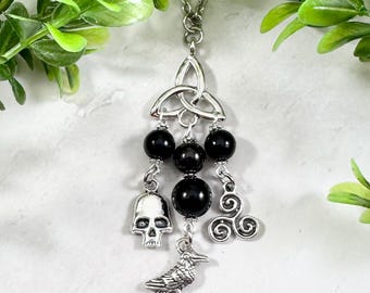 The Morrigan Necklace, The Morrígan, Celtic Goddess, Celtic Mythology, Pagan, Witch