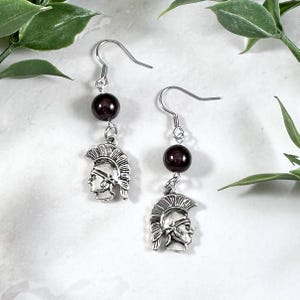 Ares Earrings, Greek God, Greek Mythology Jewelry, Mars, Hellenic