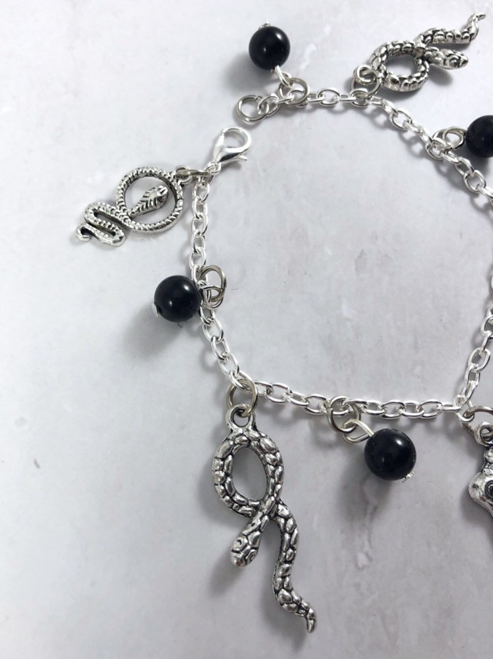 medusa enamel logo bracelet