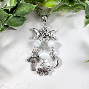 Selene Necklace, Greek Goddess, Luna, Moon Goddess