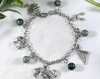 Pan Charm Bracelet: Greek Mythology Jewelry