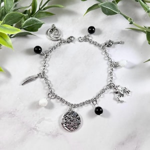 Erebus Charm Bracelet, Erebos, Greek God of Darkness, Greek Mythology, Hellenic