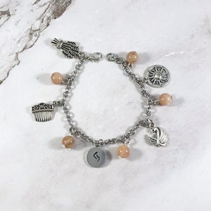 Sif Charm Bracelet, Norse Goddess, Norse Mythology Jewelry