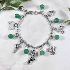 Hermes Charm Bracelet - Deluxe and Ultimate Versions, Greek Mythology Jewelry, Greek Messenger God