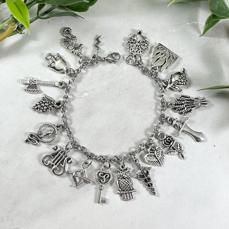 Greek Mythology Charm Bracelet (Deluxe Version) - Olympian Gods & Goddesses image 1
