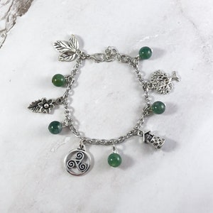 Airmed Charm Bracelet, Airmid, Irish Goddess, Celtic Mythology, Deity, Pagan