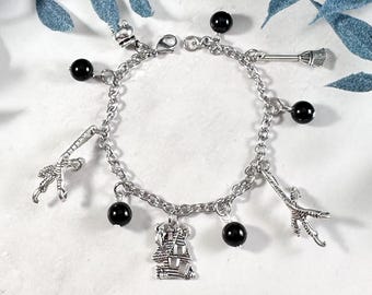 Baba Yaga Charm Bracelet, Slavic Folklore, Slavic Mythology