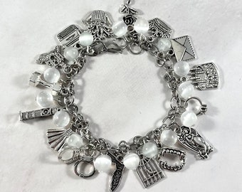 Tortured Poets Charm Bracelet, TTPD, Music Inspired Jewelry