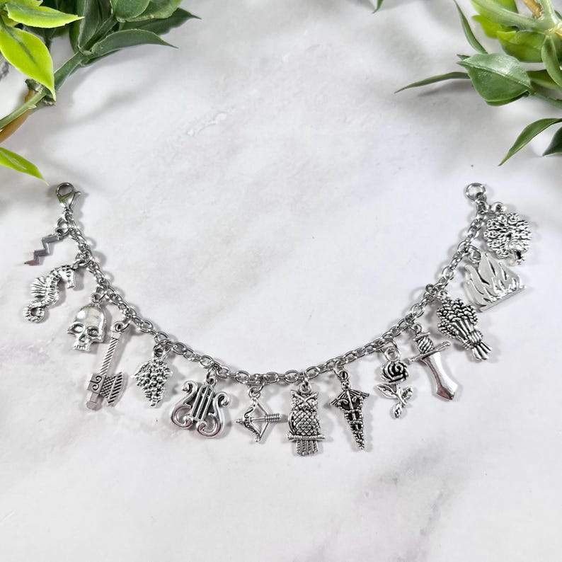 Greek Mythology Charm Bracelet: Olympian Gods & Goddesses Jewelry image 2
