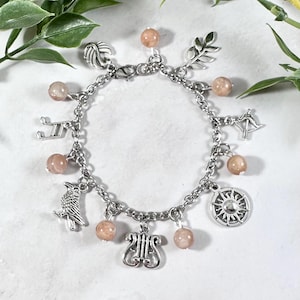 Apollo Charm Bracelet - Deluxe Version, Greek Mythology Bracelet, Apollon, Hellenic