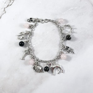 Persephone and Hades Charm Bracelet, Greek Mythology Jewelry, King and Queen of the Underworld, Prosepina and Pluto, Hellenic