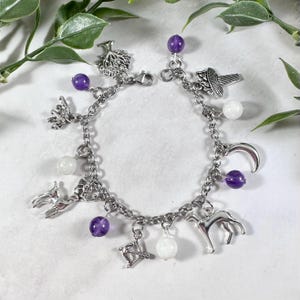 Artemis Charm Bracelet - Deluxe - Greek Goddess, Greek Mythology Jewelry, Hellenic