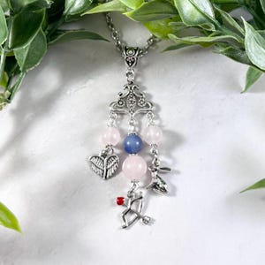 Psyche and Eros Necklace - Greek God of Love and Greek Goddess of the Soul, Deity Jewelry