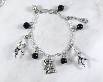 Baba Yaga Charm Bracelet, Slavic Folklore, Slavic Mythology