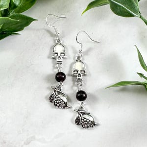 Persephone and Hades Earrings, Greek Mythology Jewelry