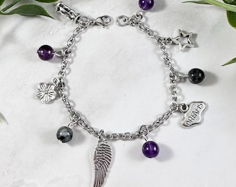 Morpheus Charm Bracelet, Greek God of Dreams, Greek Mythology Jewelry