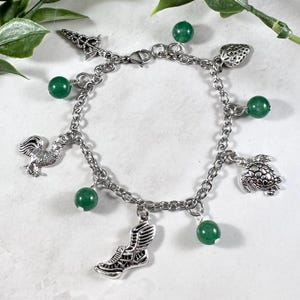 Greek God Hermes Charm Bracelet, Mercury, Greek Mythology Jewelry, Messenger God, Greek Myths, Hellenic