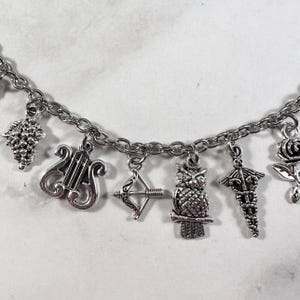 Greek Mythology Charm Bracelet: Olympian Gods & Goddesses Jewelry image 5