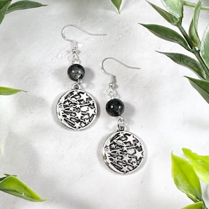Nyx Earrings: Greek Goddess of Night, Mythology Jewelry