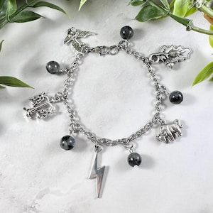 Zeus Charm Bracelet, Greek Mythology Jewelry, Jupiter, Greek God, Olympians, Roman Mythology, Hellenic