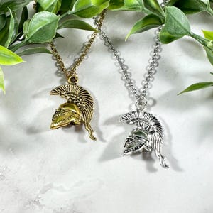 Ares Helmet Necklace, Greek Mythology Jewelry, Ancient Greece