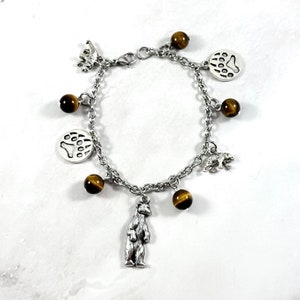 Bear Charm Bracelet, Bear Jewelry