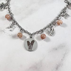 Hyacinth and Apollo Charm Bracelet, Hyacinthus, Greek Mythology Jewelry ...