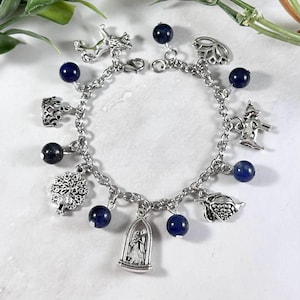 Hera Charm Bracelet - Deluxe Version, Greek Mythology Jewelry, Greek Goddess Bracelet, Juno, Hellenic, Queen of the Gods