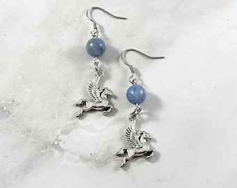 Pegasus Earrings, Greek Mythology Jewelry