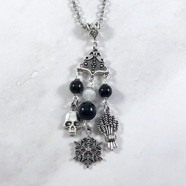 Marzanna Necklace, Morana, Marena, Slavic Goddess of Winter, Death and Rebirth