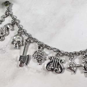 Greek Mythology Charm Bracelet: Olympian Gods & Goddesses Jewelry image 4